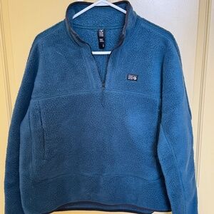 Mountain Hardwear Women’s Fleece Quarter‑Zip Pullover – Teal (Size L)